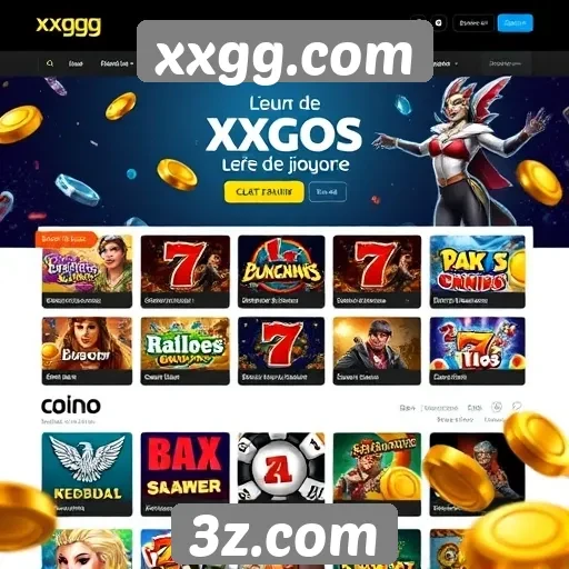 Navegação e usabilidade do site de jogos xxgg.com